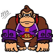 Donkey Kong Mario Strikers Charged Purple Outfit. Design, Traditional illustration, Drawing, Digital Drawing, and Digital Illustration project by Liz Michelle Prim Dávila - 06.30.2021