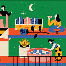 Illustration for Department store magazine. Traditional illustration, Character Design, and Editorial Design project by Adriana Quezada - 12.07.2019