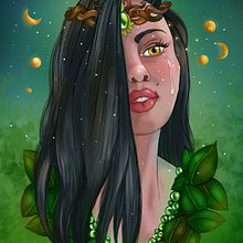Mon projet du cours : Portraits numériques de style onirique avec Photoshop. Un proyecto de Ilustración tradicional, Dibujo, Ilustración digital, Dibujo de Retrato, Dibujo digital y Pintura digital de info.stephanieboivin - 01.07.2021