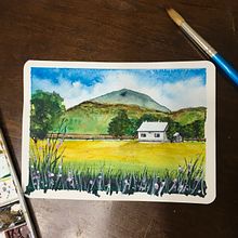 My project in Watercolor Travel Journal. Un proyecto de Ilustración tradicional, Pintura a la acuarela, Ilustración arquitectónica y Sketchbook de Paulina Mary Rak - 01.07.2021