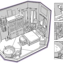 Personal Project I Witch room. Un proyecto de Ilustración tradicional de Julia Fernández - 01.07.2021
