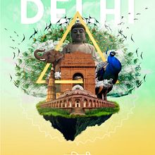 Delhi. Design, Poster Design, Advertising, Graphic Design, Digital Design, and Photomontage project by Federman Lowis - 07.01.2021