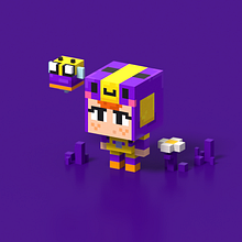 Mini Brawl Stars . Un progetto di Illustrazione tradizionale, Videogiochi, Progettazione di giochi, Character design 3D e Character design di William Santacruz - 02.07.2021