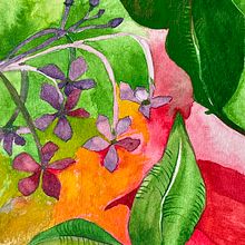 Rangoon Creeper. Un progetto di Pittura ad acquerello, Illustrazione tradizionale e Pittura di Upasana Saigal - 02.07.2021