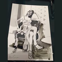 Client drawing / Gucci, Old Bond Street  . Un progetto di Illustrazione tradizionale, Eventi e Belle arti di Alex Green - 01.05.2020