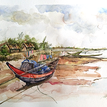 My project in Architectural Sketching with Watercolor and Ink course. Sketching, Drawing, Watercolor Painting, Architectural Illustration, Sketchbook & Ink Illustration project by Shahriar Iqbal Raj - 07.02.2021