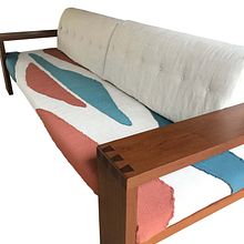 estampa têxtil Já Passou, 2021, aplicações sobre linho. Design project by Juliana Maia - 07.02.2021