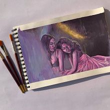 Euphoria inspired Goauche painting. Un proyecto de Pintura de sandhra_k_p - 03.07.2021