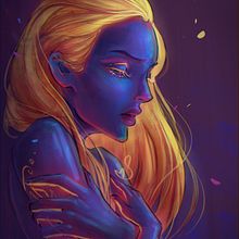 Lava Child (DTIYS for Angel Ganev). Un proyecto de Ilustración tradicional, Ilustración digital y Pintura digital de sandhra_k_p - 03.07.2021
