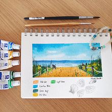 My project in Watercolor Travel Journal course. Traditional illustration, Watercolor Painting, and Sketchbook project by Anna Kolesnikov - 07.06.2021