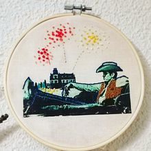 Mi Proyecto del curso: Bordado en fotografías sobre tela. Projekt z dziedziny Fotografia,  Kolaż, Stemple,  Haft i DIY użytkownika Elisa María Moral Herrero - 03.07.2021