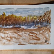 Práctica de manchas: Seco sobre seco Ein Projekt aus dem Bereich Aquarellmalerei von Roberto Justo Robiolo - 04.07.2021