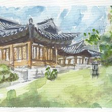 Mi viaje a través de acuarela: Dibujo arquitectónico con acuarela y tinta. Un proyecto de Bocetado, Dibujo, Pintura a la acuarela, Ilustración arquitectónica, Sketchbook e Ilustración con tinta de Mauricio Huicochea - 02.07.2021
