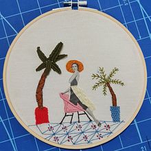 My project in Photo Embroidery on Fabric course. Projekt z dziedziny Fotografia,  Kolaż, Papercraft, Stemple,  Haft i DIY użytkownika Ankia Benade - 27.06.2021