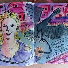 My project in Artistic Watercolor Sketching: Dare to Express Your Ideas course. Traditional illustration, Sketching, Creativit, Drawing, Watercolor Painting, and Sketchbook project by Инна Дехтярь - 07.04.2021
