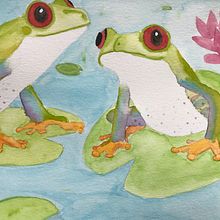 Mon projet du cours : Techniques expérimentales d’aquarelle pour débutants. Fine Arts, Watercolor Painting, Traditional illustration, and Naturalistic Illustration project by Anne Marsan - 07.04.2021