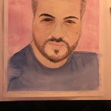 My project in Artistic Portrait with Watercolors course. Fine Arts, Painting, Watercolor Painting, and Portrait Drawing project by Clarissa - 07.05.2021