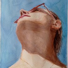 My project in Watercolor Portraits: Capture a Model's Personality course. Painting, Watercolor Painting, and Fine Arts project by Agni Kuokkanen - 07.03.2021