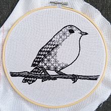 Mein Kursprojekt: Einführung in die Stickerei in Schwarz. Embroider project by roxy2809 - 07.03.2021