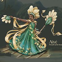 Aiyé - Priestess of the Ocean . % anna_ramseier tarafından hazırlanan Konsept Sanatı, Geleneksel illüstras, on, Ve Karakter Tasarımı projesi - 12.01.2020