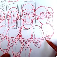 Skulls from Imagination. Traditional illustration, Pencil Drawing, Fine Arts, and Artistic Drawing project by Tom Fox - 07.05.2021