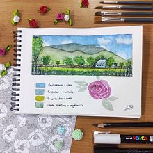 Mi Proyecto del curso: Cuaderno de viaje en acuarela Ein Projekt aus dem Bereich Traditionelle Illustration, Aquarellmalerei, Sketchbook, Bildende Künste und Urban Art von Lucía Romero Santos - 04.07.2021