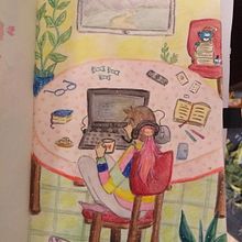 Mi Proyecto del curso: Sketchbook para explorar tu estilo de dibujo Ein Projekt aus dem Bereich Traditionelle Illustration, Skizzenentwurf, Kreativität, Zeichnung, Aquarellmalerei, Sketchbook und Gouachemalerei von Lau Aryas - 05.07.2021