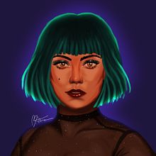 Meu projeto do curso: Iluminação e cor para retratos digitais no Photoshop. Traditional illustration, Digital Illustration, and Digital Painting project by Mônica Thais da Silva - 07.06.2021