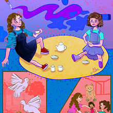 Mi Proyecto del curso: Ilustración digital con influencia manga. Projekt z dziedziny Trad, c, jna ilustracja, Komiks, Ilustracja c, frowa, Stor, telling, Narracja i Manga użytkownika Sophia Pastor - 05.07.2021