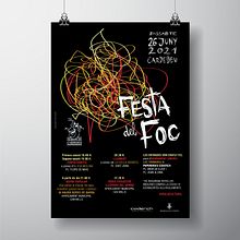 Cartell Festa del Foc Cardedeu 2021 . % Raquel Vergara Pizarro tarafından hazırlanan Grafik Tasarım projesi - 06.20.2021