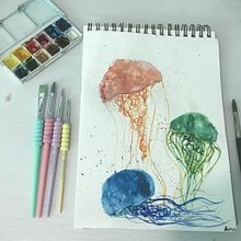 Mi Proyecto del curso: Técnicas modernas de acuarela. Traditional illustration, Fine Arts, Painting, and Watercolor Painting project by cargoleta 77 - 07.06.2021