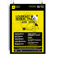 Poster ADE 2015. Graphic Design, and Music project by Daniel Lores - 08.03.2015