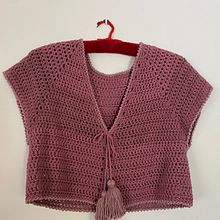 Mi Proyecto del curso:  Bolero Canela adaptado. Fashion Design, Fiber Arts, DIY, and Crochet project by y6f2hckufp - 07.06.2021