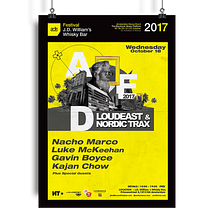 Poster ADE 2017. Graphic Design, and Music project by Daniel Lores - 09.07.2017