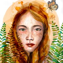 My project in Illustrated Portrait in Watercolor course. Un progetto di Illustrazione tradizionale, Belle arti, Pittura, Disegno, Pittura ad acquerello, Disegno di ritratti e Disegno artistico di karenolle - 05.07.2021