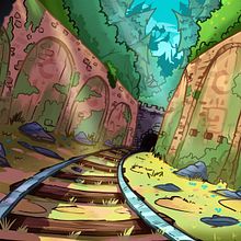 Train. Un projet de Illustration traditionnelle, Art conceptuel et Illustration numérique de Francisco Vargas - 06.07.2021