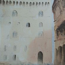 My project in Architectural Illustration with Watercolor course. Un proyecto de Ilustración tradicional, Bocetado, Dibujo, Pintura a la acuarela, Ilustración arquitectónica y Sketchbook de anne_babington - 07.07.2021