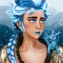 Mi Proyecto del curso: Retratos digitales de fantasía con Photoshop. Un progetto di Illustrazione tradizionale, Disegno, Illustrazione digitale, Disegno di ritratti, Disegno digitale e Pittura digitale di Simon Fuquen - 06.07.2021