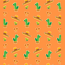 Mexican pattern. Un proyecto de Ilustración tradicional y Diseño gráfico de Aleksandra Tomaševskaja - 19.03.2021