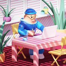 Homeoffice. 3D Animation, 3D Modeling, 3D Character Design, Character Design, and Architectural Illustration project by YIPPIEHEY - 07.07.2021