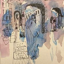 Essaouira - My project in Architectural Illustration with Watercolor course. Traditional illustration, Sketching, Drawing, Watercolor Painting, Architectural Illustration, and Sketchbook project by wboot - 08.27.2021