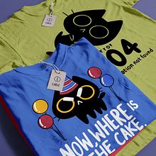 Black Cat - T-shirt Project. Un proyecto de Ilustración tradicional y Diseño de Sara Gaiaudi - 07.07.2021