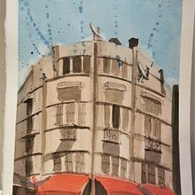 My project in Architectural Sketching with Watercolor and Ink course. Sketching, Drawing, Watercolor Painting, Architectural Illustration, Sketchbook & Ink Illustration project by Yousef Omar - 07.07.2021