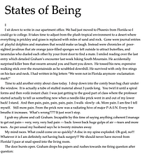 States of Being. Writing, Creativit, Stor, telling, and Narrative project by drcrthema - 07.03.2021