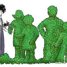 Edward Scissorhands Sticker. Ilustração tradicional projeto de Amanda Hooser - 05.07.2021