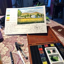 Il mio progetto del corso: Diario di viaggio ad acquerello. Un proyecto de Ilustración tradicional, Ilustración arquitectónica y Sketchbook de Valeria Maciocia - 10.07.2021