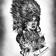 Meu projeto do curso: Desenho e ilustração digital de tatuagens com o Procreate. Un proyecto de Ilustración tradicional, Diseño gráfico, Ilustración digital, Diseño de tatuajes y Dibujo digital de Aléxia Eismann - 07.07.2021
