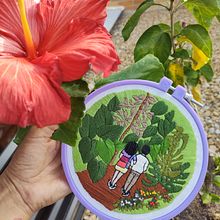 Mi Proyecto del curso: Introducción al bordado botánico. Embroider project by Leidy Vanessa Vallejo Sanchez - 07.08.2021