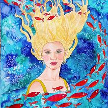 Mi Proyecto del curso: Retrato ilustrado en acuarela. Un proyecto de Ilustración tradicional, Bellas Artes, Pintura, Dibujo, Pintura a la acuarela, Dibujo de Retrato y Dibujo artístico de Berta Balaguer (Ilustradora de Acuarela) - 08.07.2021