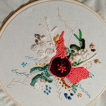 Mi Proyecto del curso: Técnicas avanzadas de bordado: puntadas y composiciones con volumen. Embroider project by Adela V - 07.08.2021